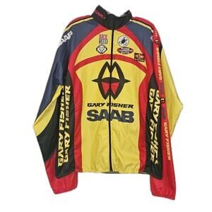 Castelli Cyclist Light Weight Windbreaker Full Zip w/Back Pockets Large